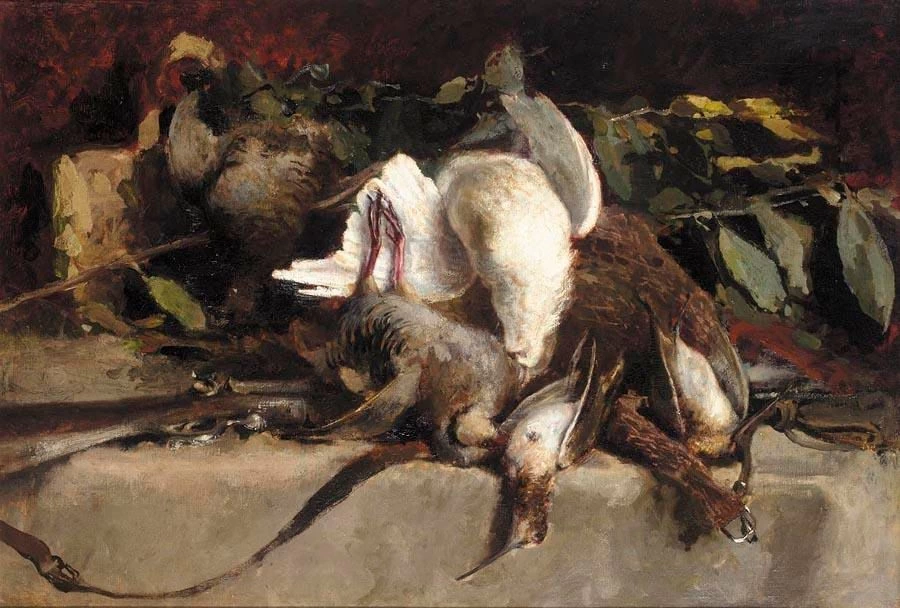 Natura morta con cacciagione, 1880
